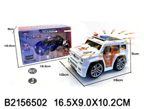 B/O POLICE CAR W/3D LIGHT(2 COLOURS)