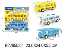 2IN1 FRICTION BUS W/LIGHT&MUSIC